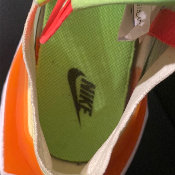Nike Neon Green and Orange Sneakers - Picture 6 of 8